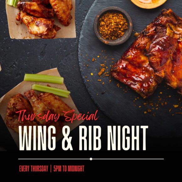 Wing & Rib Night – Thursdays