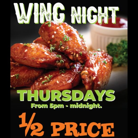 50% OFF WINGS – THURSDAY