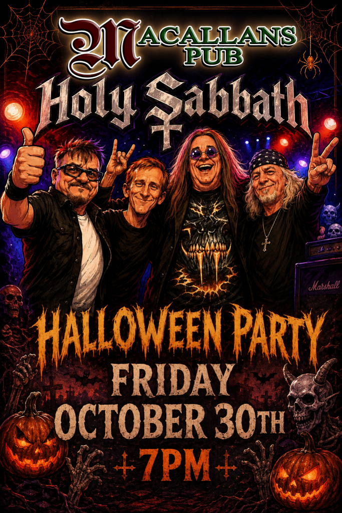 HALLOWEEN PARTY – Featuring HOLY SABBATH (Black Sabbath Tribute)