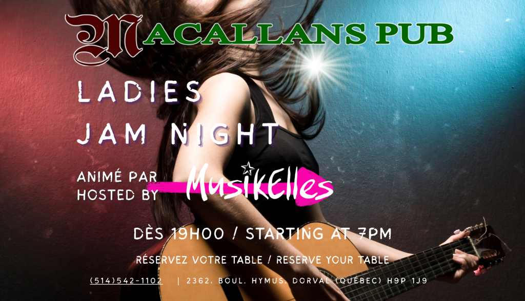 jam macallans pub (1880 x 1080 px) (1) Ladies Jam Night – MusikElles